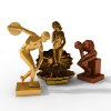人物雕塑-文体生活-艺术品-VR/AR模型-3D城
