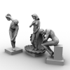 人物雕塑-文体生活-艺术品-VR/AR模型-3D城