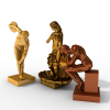 人物雕塑-文体生活-艺术品-VR/AR模型-3D城