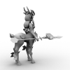 鹿美眉-角色人体-角色-VR/AR模型-3D城