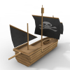 海盗船-船舶-其它-VR/AR模型-3D城
