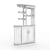简欧式酒柜-家居-柜子-VR/AR模型-3D城
