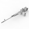 Sniper SVD狙击枪-VR/AR模型-3D城