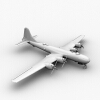 B29重型轰炸机-飞机-客机-VR/AR模型-3D城