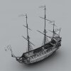 古战舰-船舶-客船-VR/AR模型-3D城