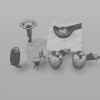 须庚环境中的怪-动植物-其它-VR/AR模型-3D城