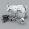 旧农场-建筑-古建筑-VR/AR模型-3D城
