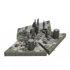 殖民地城市-建筑-科幻-VR/AR模型-3D城