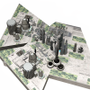 殖民地城市-建筑-科幻-VR/AR模型-3D城