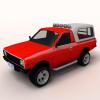 红色小皮卡-汽车-其它-VR/AR模型-3D城