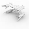 Sci-Fi Ship-飞机-VR/AR模型-3D城