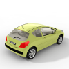 标致207 Peugeot 207 轿车-汽车-家用汽车-VR/AR模型-3D城