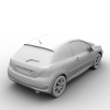 标致207 Peugeot 207 轿车-汽车-家用汽车-VR/AR模型-3D城