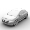 标致207 Peugeot 207 轿车-汽车-家用汽车-VR/AR模型-3D城