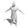 古罗马战士-角色人体-角色-VR/AR模型-3D城
