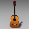 古典吉他-文体生活-VR/AR模型-3D城