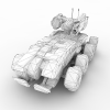 装甲车-汽车-军事汽车-VR/AR模型-3D城