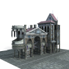 复古城堡小楼-建筑-古建筑-VR/AR模型-3D城