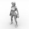 Lara wetsuit角色-角色人体-角色-VR/AR模型-3D城