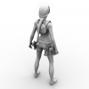 Lara wetsuit角色-角色人体-角色-VR/AR模型-3D城