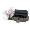 诛仙寺院场景-角色人体-角色-VR/AR模型-3D城