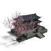 诛仙寺院场景-角色人体-角色-VR/AR模型-3D城