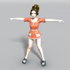 运动大女孩-角色人体-角色-VR/AR模型-3D城