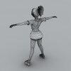 运动大女孩-角色人体-角色-VR/AR模型-3D城