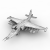 SU-25攻击机-飞机-军事飞机-VR/AR模型-3D城