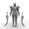 神泣男主带武器-角色人体-角色-VR/AR模型-3D城