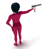 女间谍-角色人体-角色-VR/AR模型-3D城