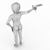 女间谍-角色人体-角色-VR/AR模型-3D城