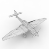 纳粹容克87型-飞机-军事飞机-VR/AR模型-3D城