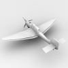 纳粹容克87型-飞机-军事飞机-VR/AR模型-3D城