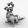 三头龙-角色人体-角色-VR/AR模型-3D城