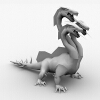 三头龙-角色人体-角色-VR/AR模型-3D城