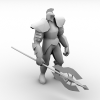 战士-角色人体-角色-VR/AR模型-3D城