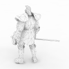 战士-角色人体-角色-VR/AR模型-3D城