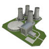 核电站-建筑-基础设施-VR/AR模型-3D城