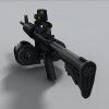 M4A1冲锋枪-VR/AR模型-3D城