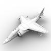 Airplane HARR战斗机-飞机-军事飞机-VR/AR模型-3D城