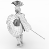 罗马古代战士-角色人体-角色-VR/AR模型-3D城