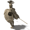 罗马古代战士-角色人体-角色-VR/AR模型-3D城