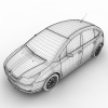 Citroen C4轿车-汽车-家用汽车-VR/AR模型-3D城