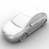 Citroen C4轿车-汽车-家用汽车-VR/AR模型-3D城