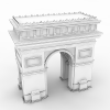 城楼-建筑-古建筑-VR/AR模型-3D城