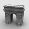 城楼-建筑-古建筑-VR/AR模型-3D城