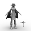 女-角色人体-角色-VR/AR模型-3D城