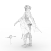 女-角色人体-角色-VR/AR模型-3D城