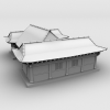 韩国古典房子-建筑-VR/AR模型-3D城